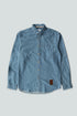 Bio -Jeanshemd (mittelblau)